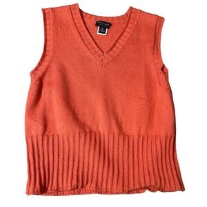 Anne Klein Pink Wool Sweater Vest | small